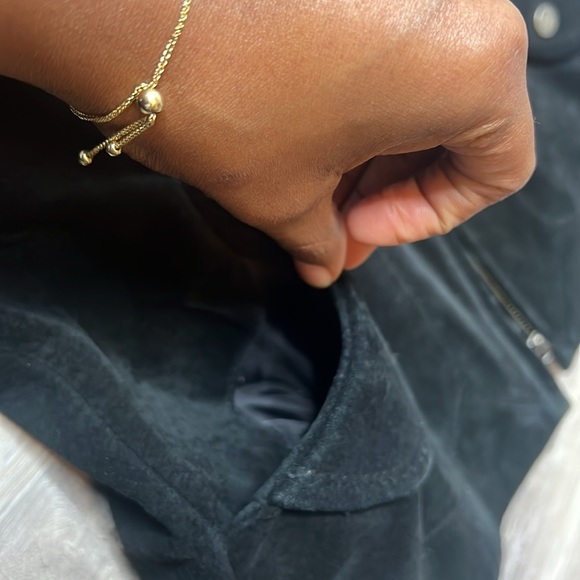 Women’s Black Suede Bernardo Jacket. Size Small - Picture 5 of 8